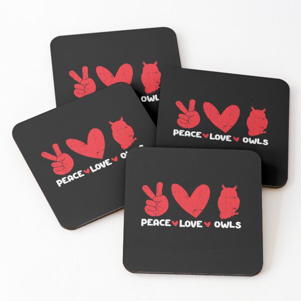 Item preview, Peace - Love - owls Animals lover designed and sold by GabbyKash.