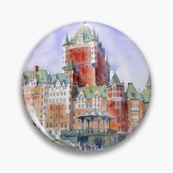 Item preview, Quebec Chateau Frontenac Watercolor designed and sold by caracatita75.