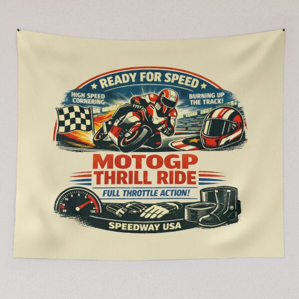 Item preview, MotoGP Thrill Ride Full Throttle designed and sold by SplashTastic.