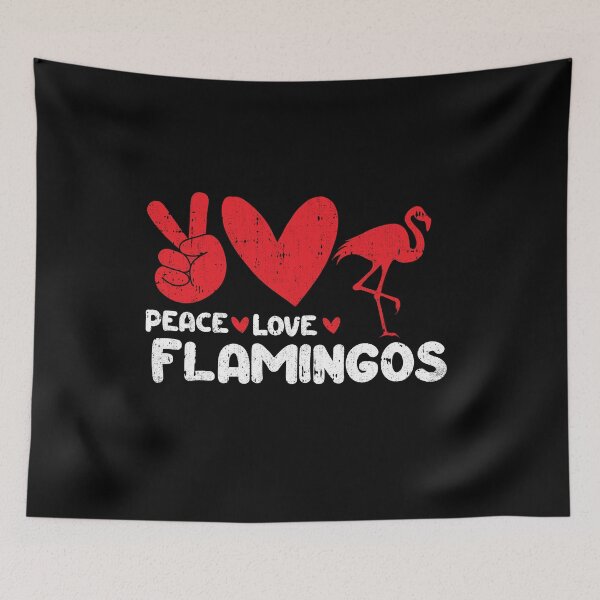 Item preview, Peace - Love - Flamingos Animals lover designed and sold by GabbyKash.