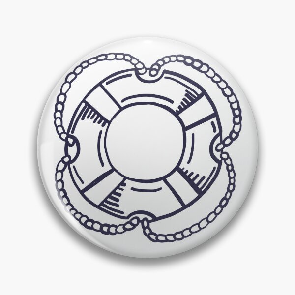Item preview, Hand Drawn Lifebuoy Nautical Sketch Art designed and sold by missbobbit.