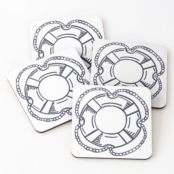 Item preview, Hand Drawn Lifebuoy Nautical Sketch Art designed and sold by missbobbit.