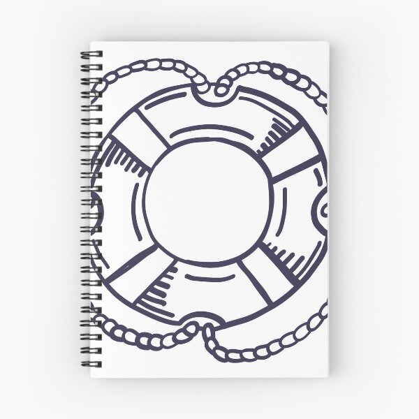Item preview, Hand Drawn Lifebuoy Nautical Sketch Art designed and sold by missbobbit.
