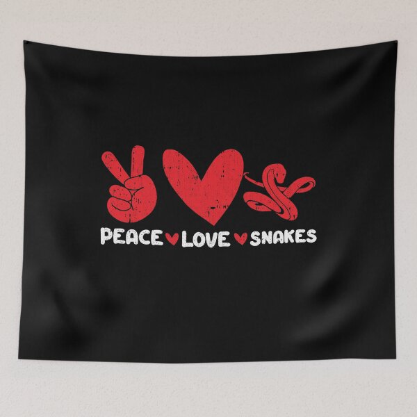 Item preview, Peace - Love - Snakes Animals lover designed and sold by GabbyKash.