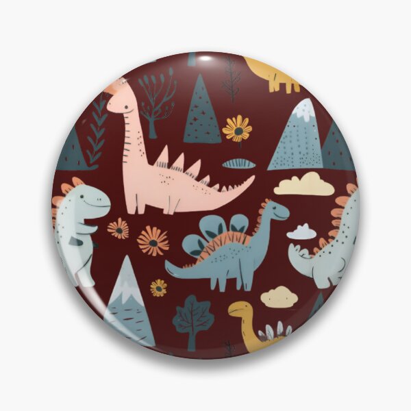 Item preview, Cute Dinosaur Pattern - Pastel Dinos and Nature Kids Illustration designed and sold by Rangmanch.