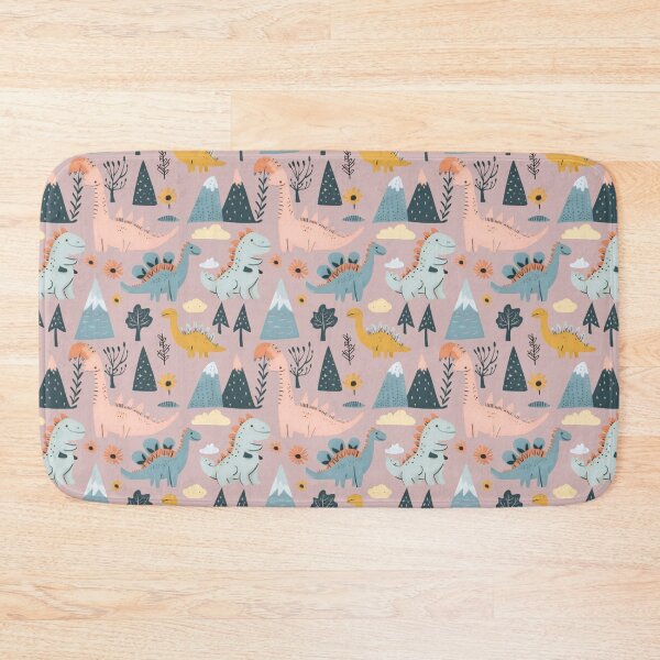 Item preview, Cute Dinosaur Pattern - Pastel Dinos and Nature Kids Illustration designed and sold by Rangmanch.