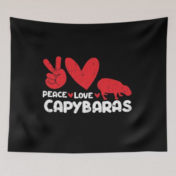 Item preview, Peace - Love - Capybaras Animals lover designed and sold by GabbyKash.