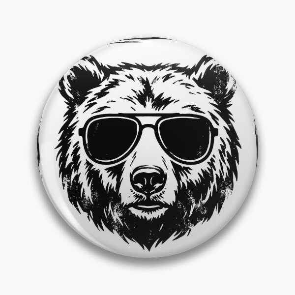 Item preview, Cool Grizzly in Aviators designed and sold by varshitha2024.