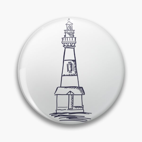 Item preview, Hand Drawn Lighthouse Nautical Sketch Illustration designed and sold by missbobbit.