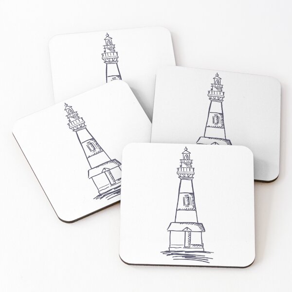 Item preview, Hand Drawn Lighthouse Nautical Sketch Illustration designed and sold by missbobbit.