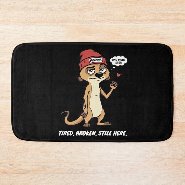 Item preview, Tired But Still Standing - 90s Retro Cartoon Meerkat designed and sold by mAXiBoOM.