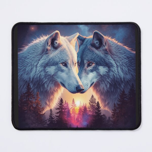 Item preview,  Galaxy Wolf Love Art – Cosmic Wolves Aesthetic Space Animal Design designed and sold by Tpac-goods.