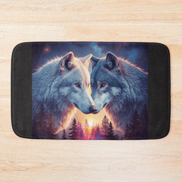 Item preview,  Galaxy Wolf Love Art – Cosmic Wolves Aesthetic Space Animal Design designed and sold by Tpac-goods.
