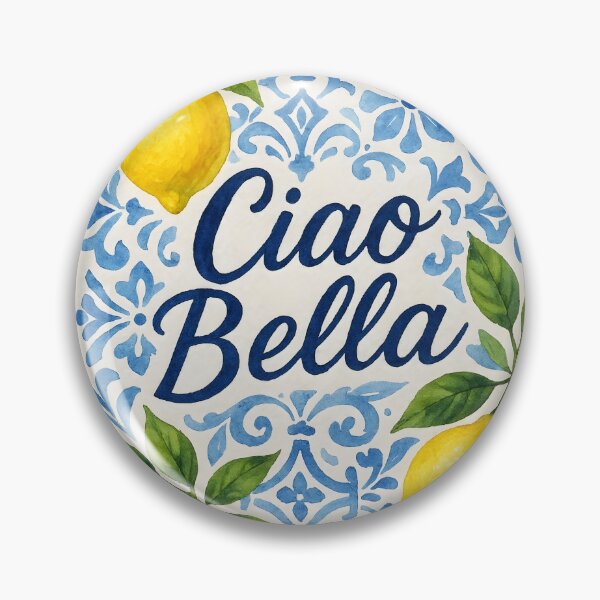 Item preview, Lemons on Blue Italian Tiles – Watercolor Mediterranean Design designed and sold by EmeraldeaArt.