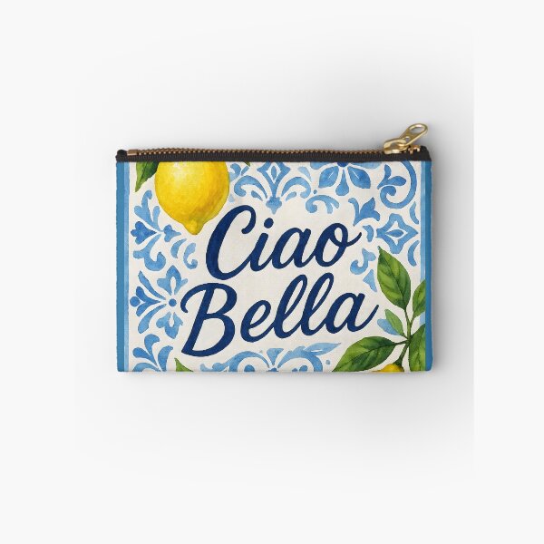 Item preview, Lemons on Blue Italian Tiles – Watercolor Mediterranean Design designed and sold by EmeraldeaArt.