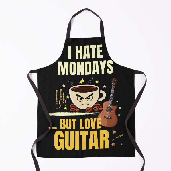 Item preview, I Hate Mondays But Love Guitar Funny Music Lover Vintage Design designed and sold by Joyful-Pixel.