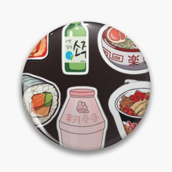 Item preview, Korean Food Aesthetic Stickers – Kawaii K-Food Collage, Ramen, Kimchi & Cute Snack Vibes designed and sold by lilacWhim.