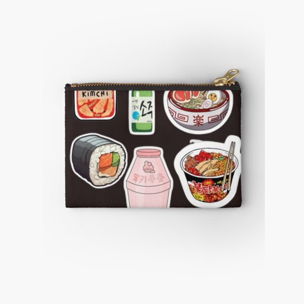Item preview, Korean Food Aesthetic Stickers – Kawaii K-Food Collage, Ramen, Kimchi & Cute Snack Vibes designed and sold by lilacWhim.