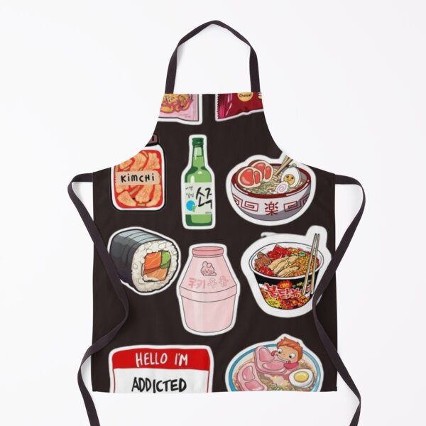 Item preview, Korean Food Aesthetic Stickers – Kawaii K-Food Collage, Ramen, Kimchi & Cute Snack Vibes designed and sold by lilacWhim.