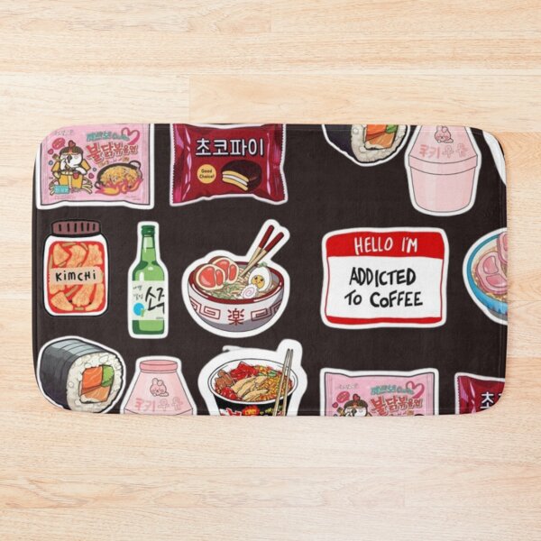 Item preview, Korean Food Aesthetic Stickers – Kawaii K-Food Collage, Ramen, Kimchi & Cute Snack Vibes designed and sold by lilacWhim.