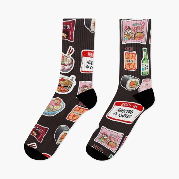 Item preview, Pegatinas con estética de comida coreana: collage kawaii de comida coreana, ramen, kimchi y un ambiente de snack adorable. designed and sold by lilacWhim.