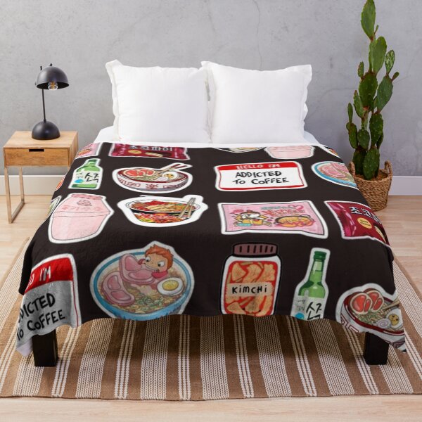 Item preview, Korean Food Aesthetic Stickers – Kawaii K-Food Collage, Ramen, Kimchi & Cute Snack Vibes designed and sold by lilacWhim.