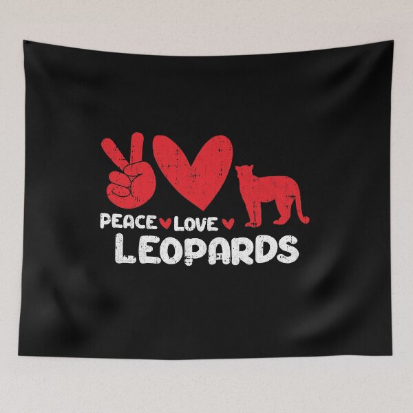 Item preview, Peace - Love - Leopards Animals lover designed and sold by GabbyKash.