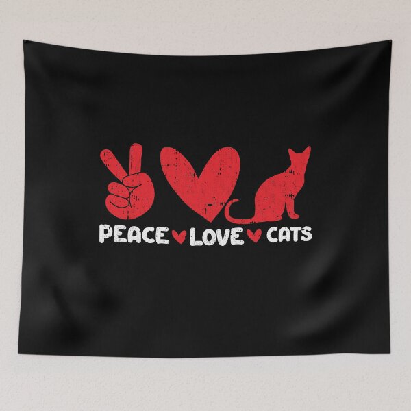 Item preview, Peace - Love - Cats Animals lover designed and sold by GabbyKash.