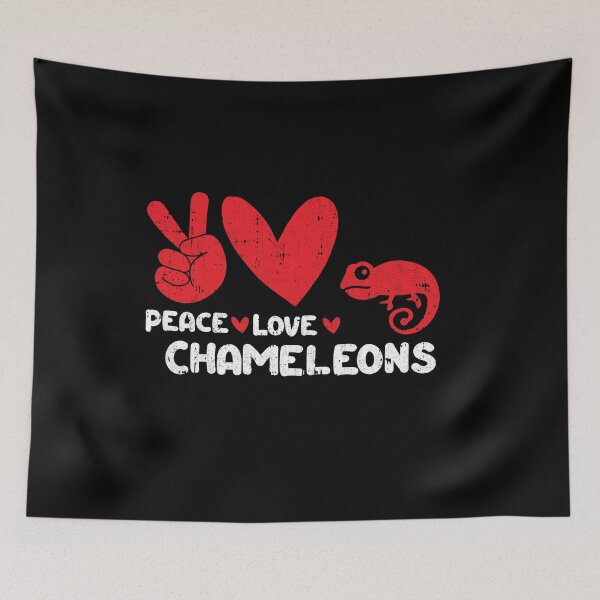 Item preview, Peace - Love - Chameleons Animals lover designed and sold by GabbyKash.