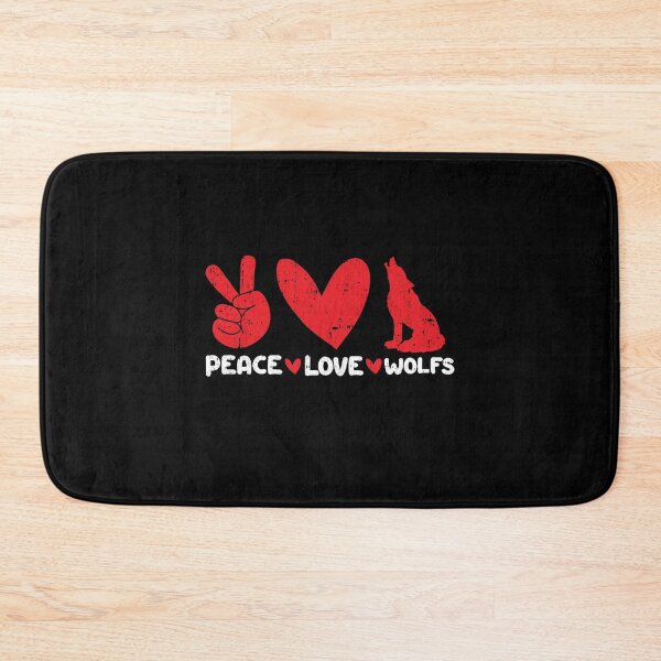 Item preview, Peace - Love - wolfs Animals lover designed and sold by GabbyKash.