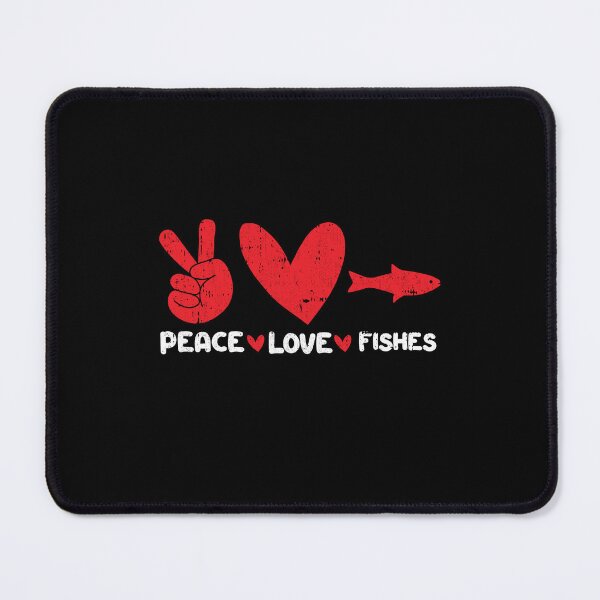 Item preview, Peace - Love - Fishes Animals lover designed and sold by GabbyKash.