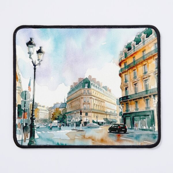 Item preview, Haussmann Boulevard Paris Watercolor designed and sold by caracatita75.