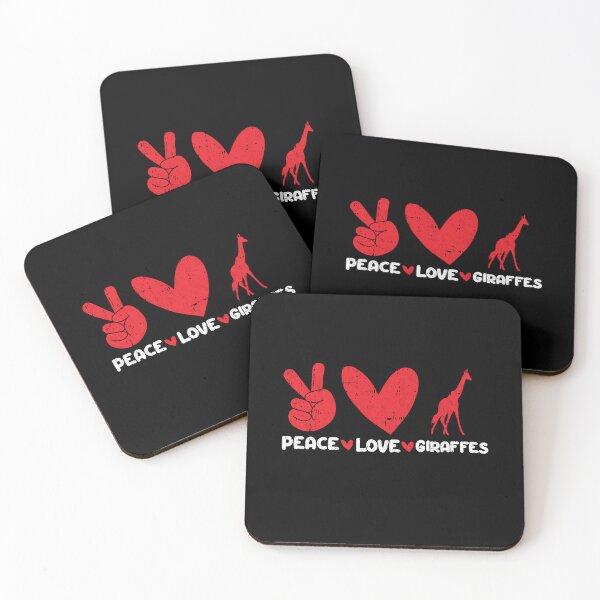 Item preview, Peace - Love - Giraffes Animals lover designed and sold by GabbyKash.