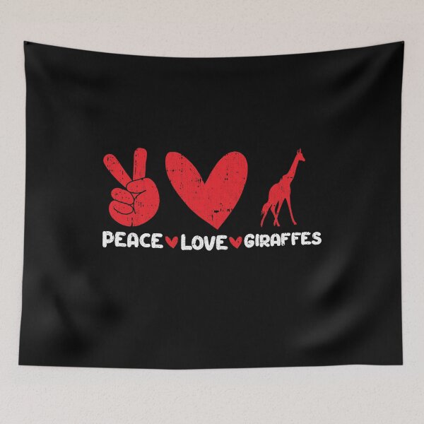 Item preview, Peace - Love - Giraffes Animals lover designed and sold by GabbyKash.