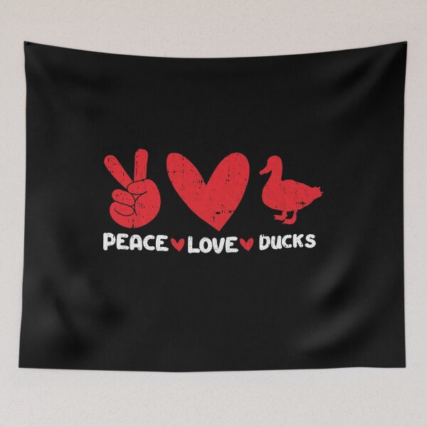 Item preview, Peace - Love - Ducks Animals lover designed and sold by GabbyKash.