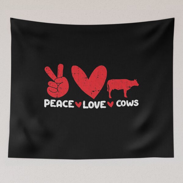 Item preview, Peace - Love - Cows Animals lover designed and sold by GabbyKash.