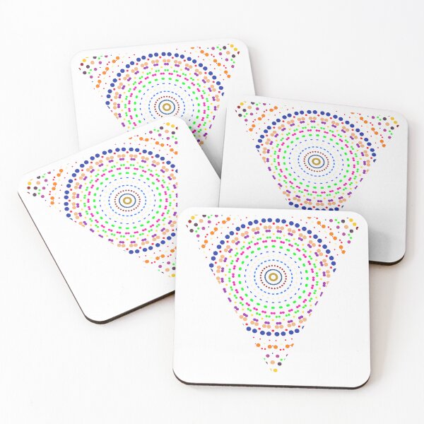 Item preview, Abstract Triangle Design – Colorful Geometric Dot Art designed and sold by mozou.