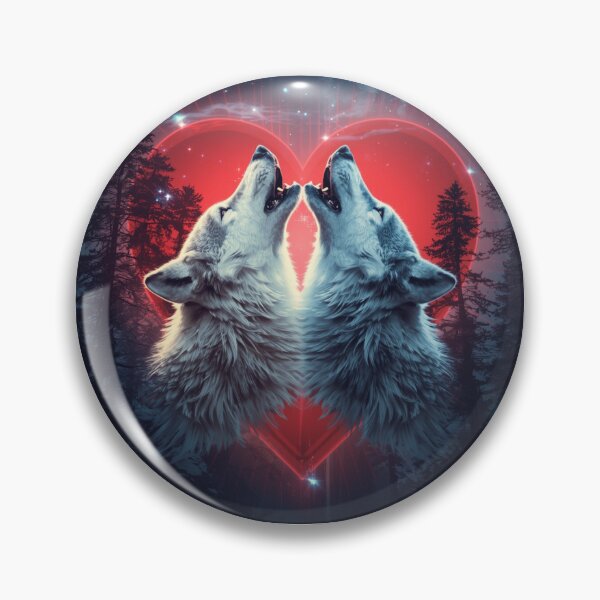 Item preview,  Galaxy Wolf Love Art – Cosmic Wolves Aesthetic Space Animal Design designed and sold by Tpac-goods.