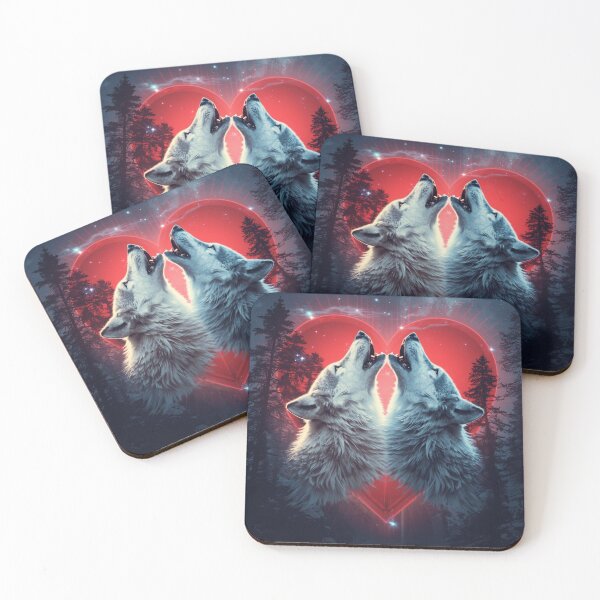 Item preview,  Galaxy Wolf Love Art – Cosmic Wolves Aesthetic Space Animal Design designed and sold by Tpac-goods.