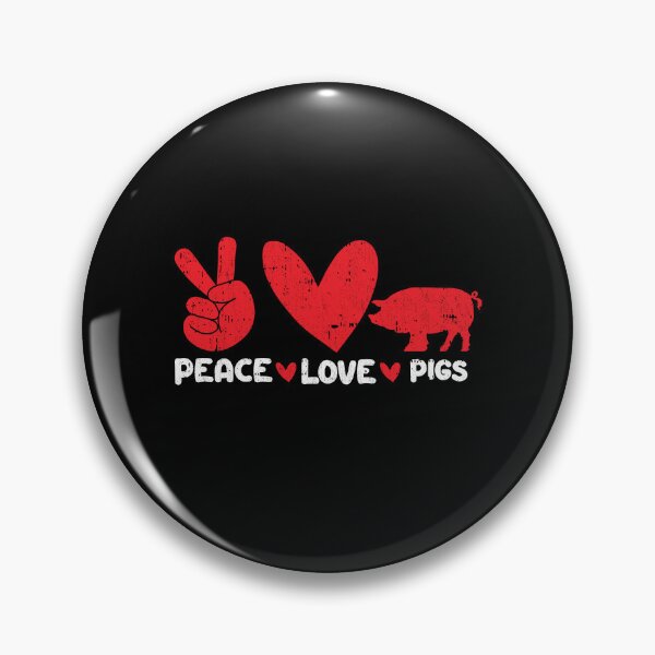 Item preview, Peace - Love - Pigs Animals lover designed and sold by GabbyKash.