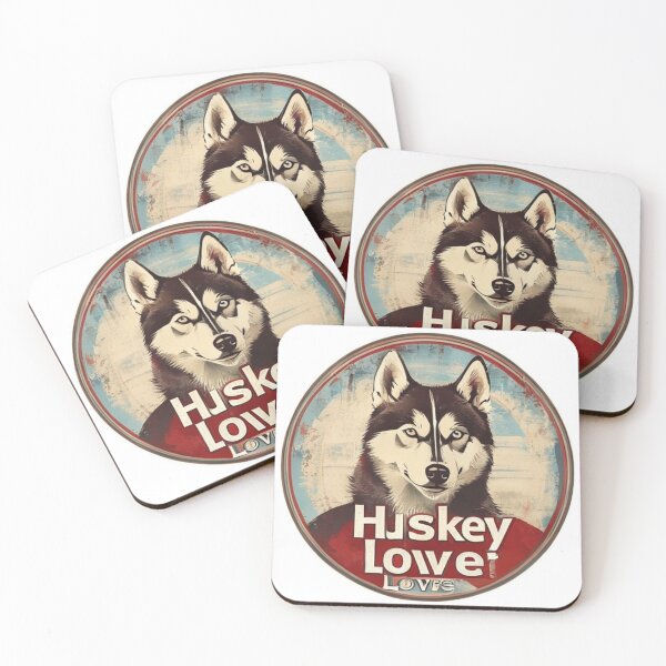 Item preview, Cute Husky Badge Design designed and sold by YCDesigner.