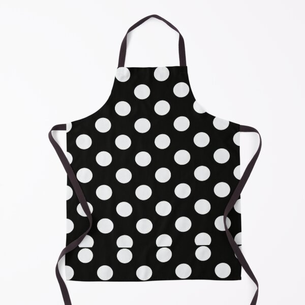 Item preview, 60s Classic Polka Dot – Black & White Minimalist Mod Pattern designed and sold by Ela Art Space .