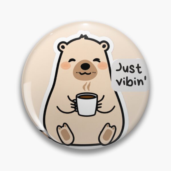 Item preview, Funny Capybara Coffee Sticker | Lazy Capybara Meme Design designed and sold by StickifyZone69.
