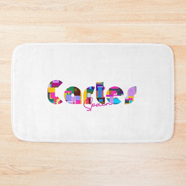 Item preview, Cartes, Spain, Vibrant Abstract City Typography Art designed and sold by Wanderful-roads.