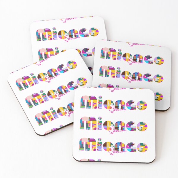 Item preview, Miengo, Spain, Vibrant Abstract City Typography Art designed and sold by Wanderful-roads.