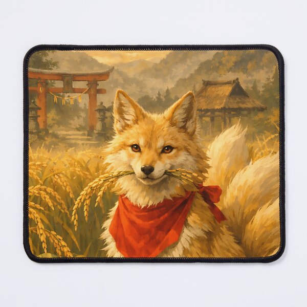 Item preview, Guardian of the Harvest - Japanese Kitsune Fox designed and sold by bapupa.