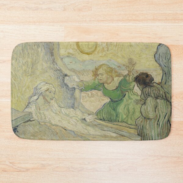 Artikelvorschau, Die Auferweckung des Lazarus nach Rembrandt von Vincent van Gogh: Postimpressionistischer Druck entworfen und verkauft von artofuniverse.