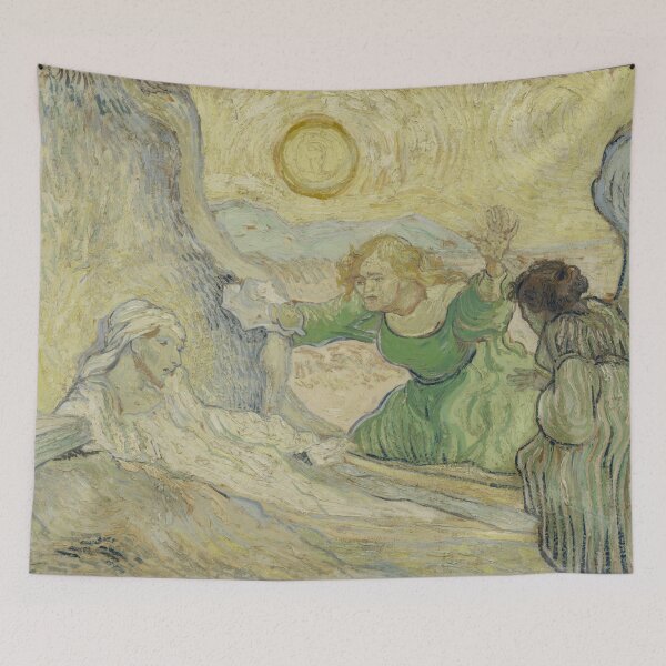 Item preview, The Raising of Lazarus After Rembrandt by Vincent van Gogh: Post Impressionist Print designed and sold by artofuniverse.