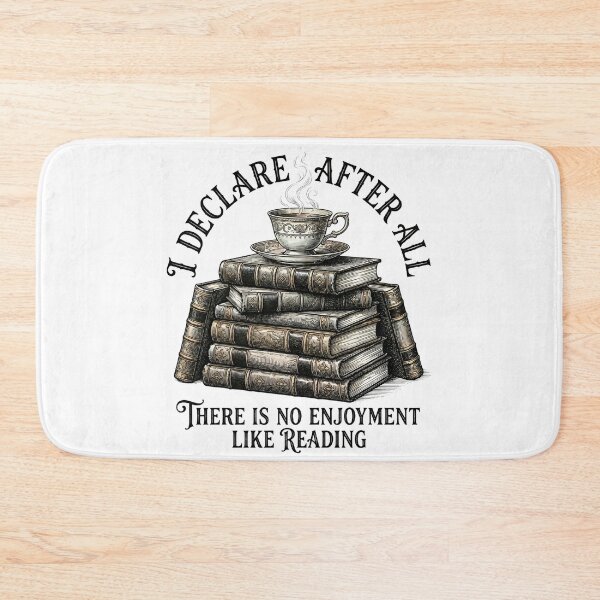 Item preview, No Enjoyment Like Reading Books Tea Pride and Prejudice Quote designed and sold by Fenay Designs.