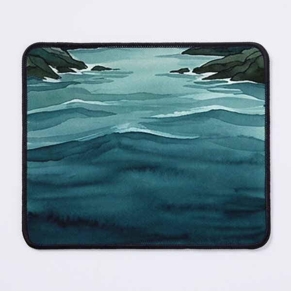 Item preview, ebb & flow water waves nature art designed and sold by  Mudikeys.